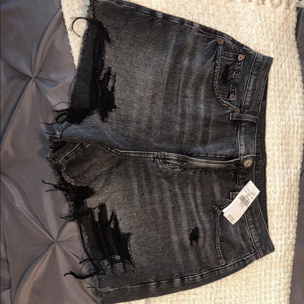 American Eagle Outfitters Black Jean Shorts